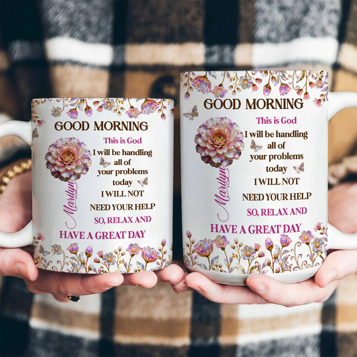 Good Morning This Is God - Personalized Mug - Christian Gift For Her BA01 - Image 4