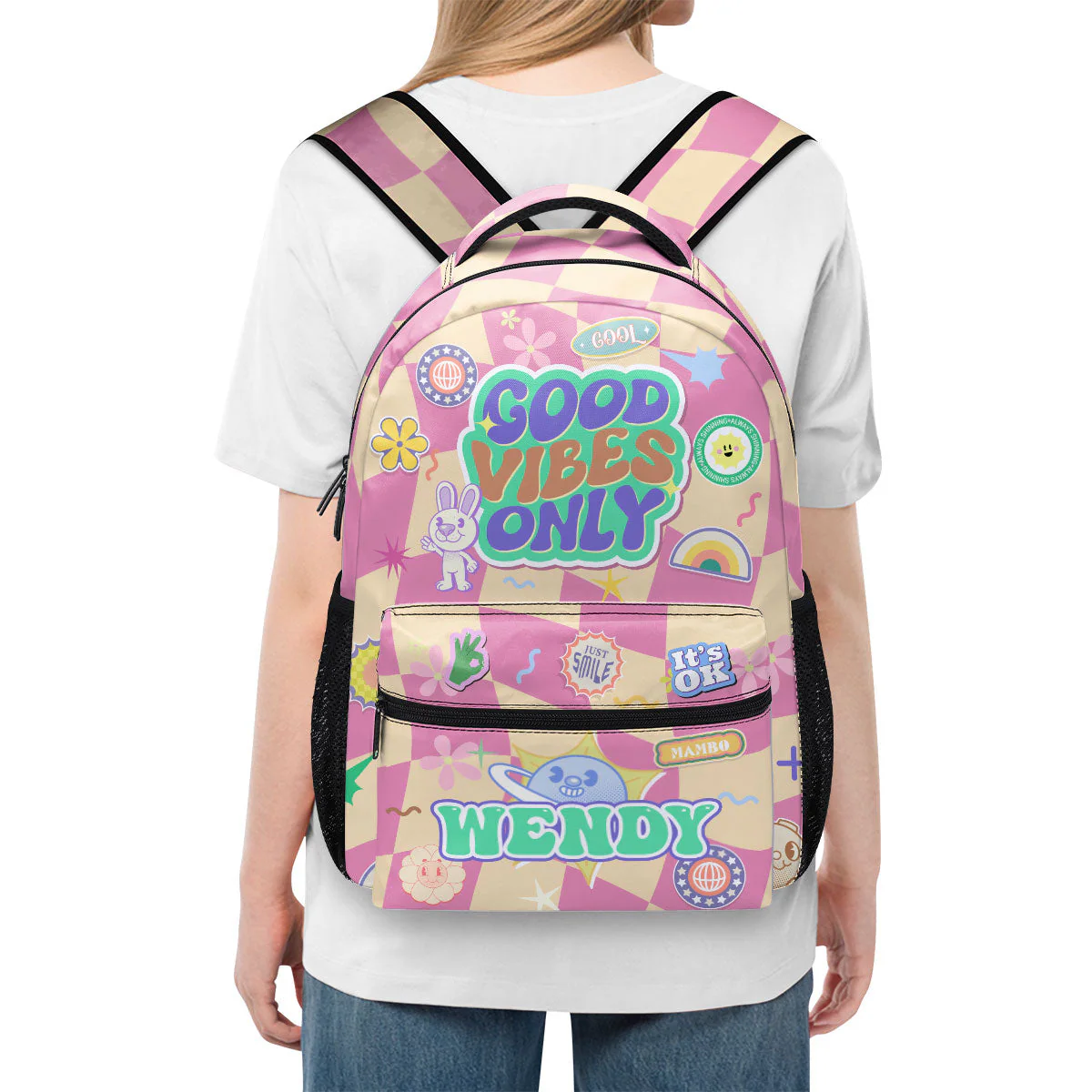 Good Vibes Only - Personalized Backpack - Back To School Gift For Kids TD118 - Image 4