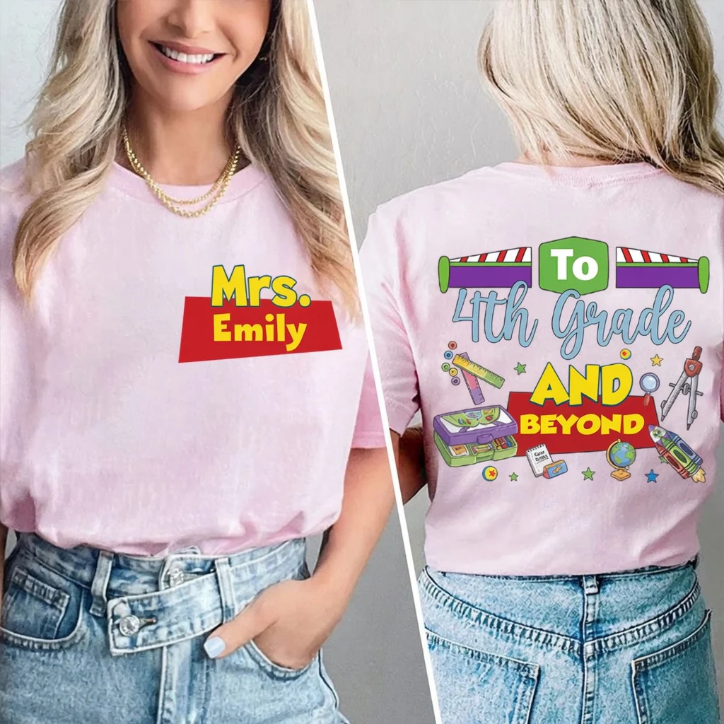 Grade Teacher Story And Beyond - Personalized Shirt - Gift For Teacher - Image 2
