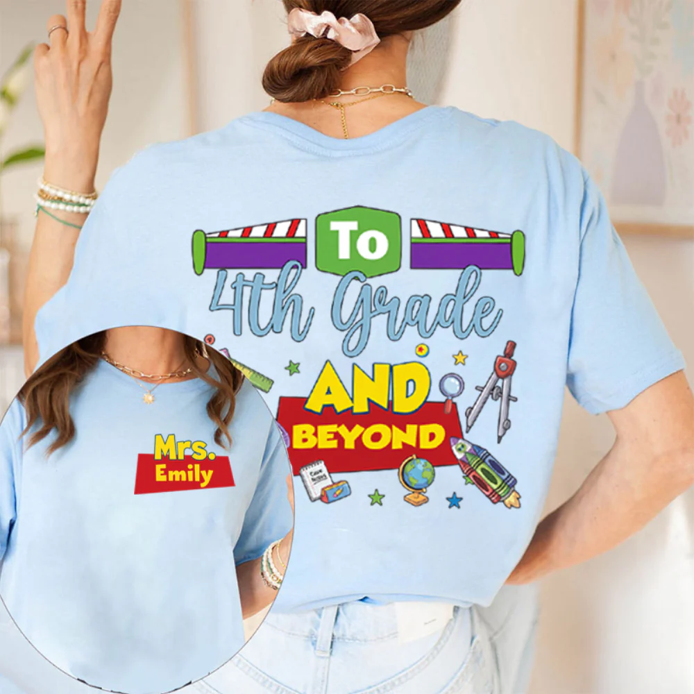 Grade Teacher Story And Beyond - Personalized Shirt - Gift For Teacher - Image 6