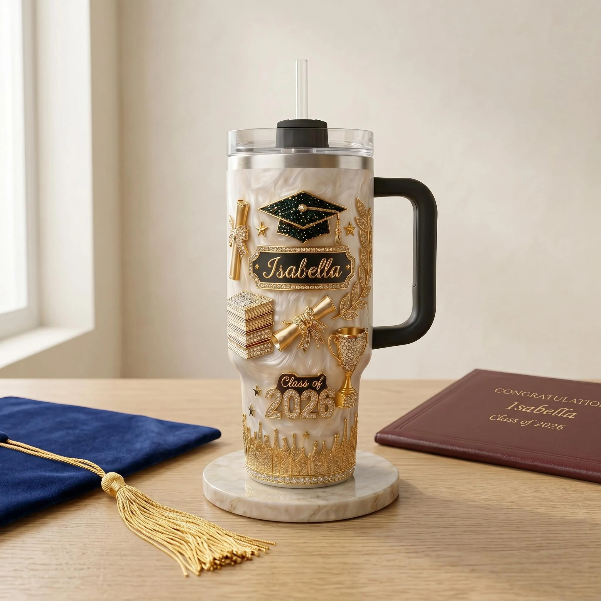 Graduation Class Of 2026 - Personalized Tumbler - Gift For Graduates