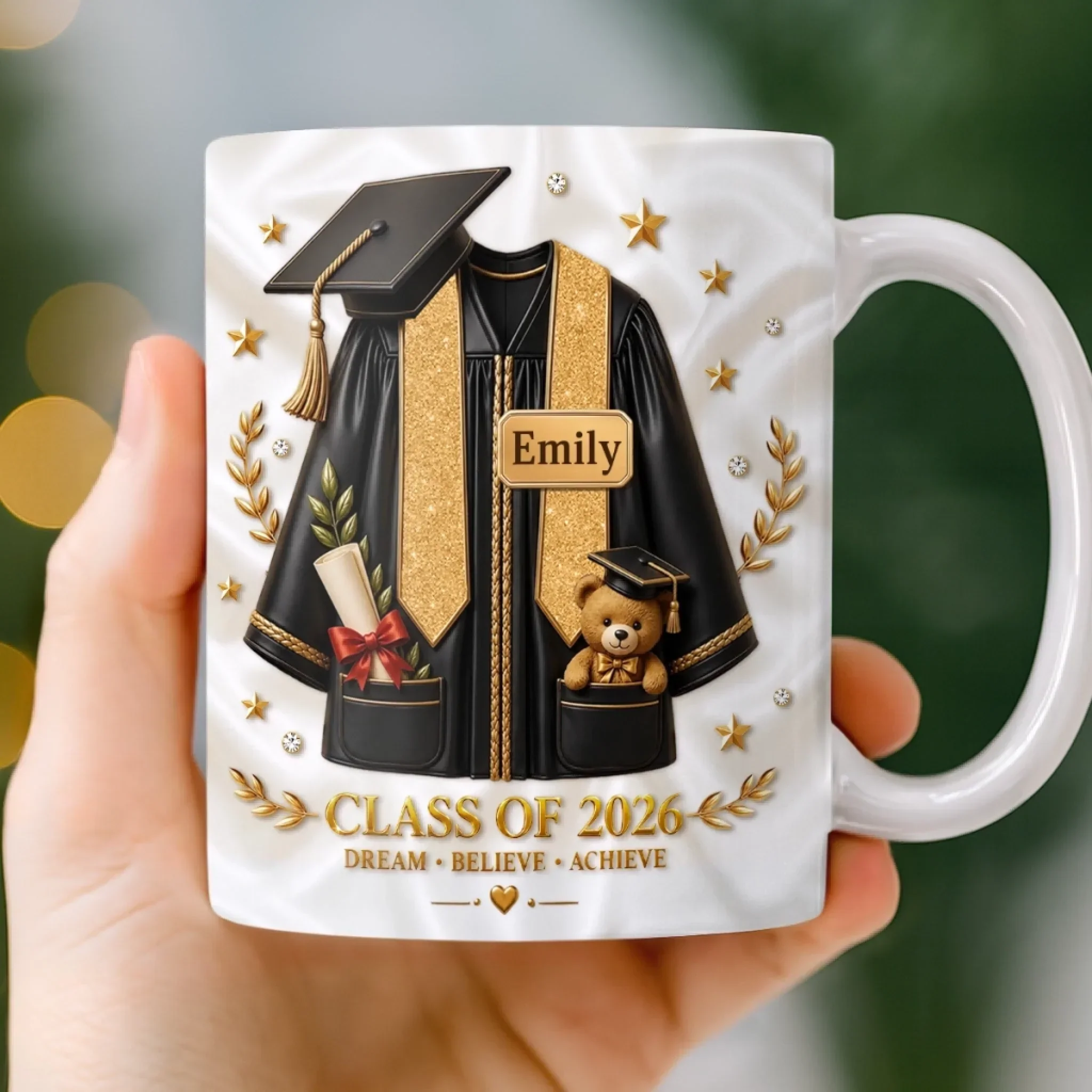 Graduation Senior Class Of 2026 - Personalized White Ceramic Mug - Gifts For Graduates - Image 2