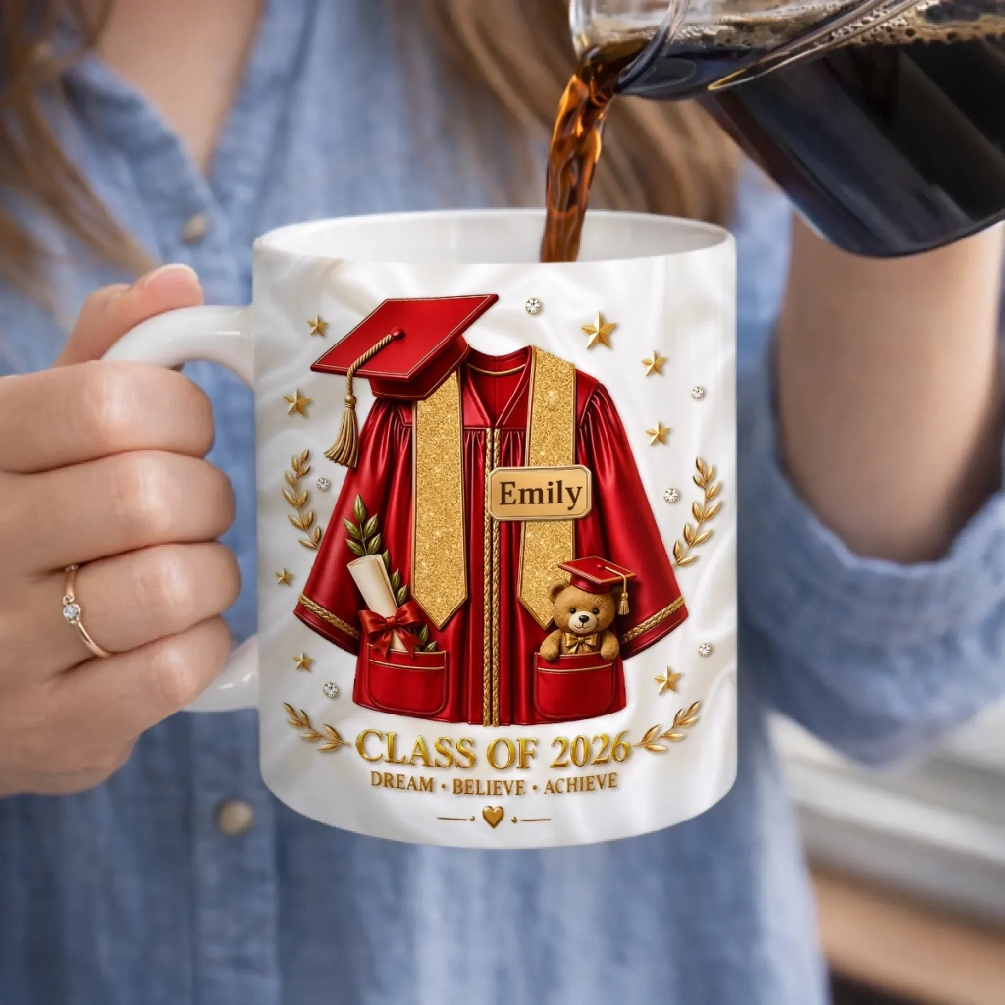 Graduation Senior Class Of 2026 - Personalized White Ceramic Mug - Gifts For Graduates - Image 3