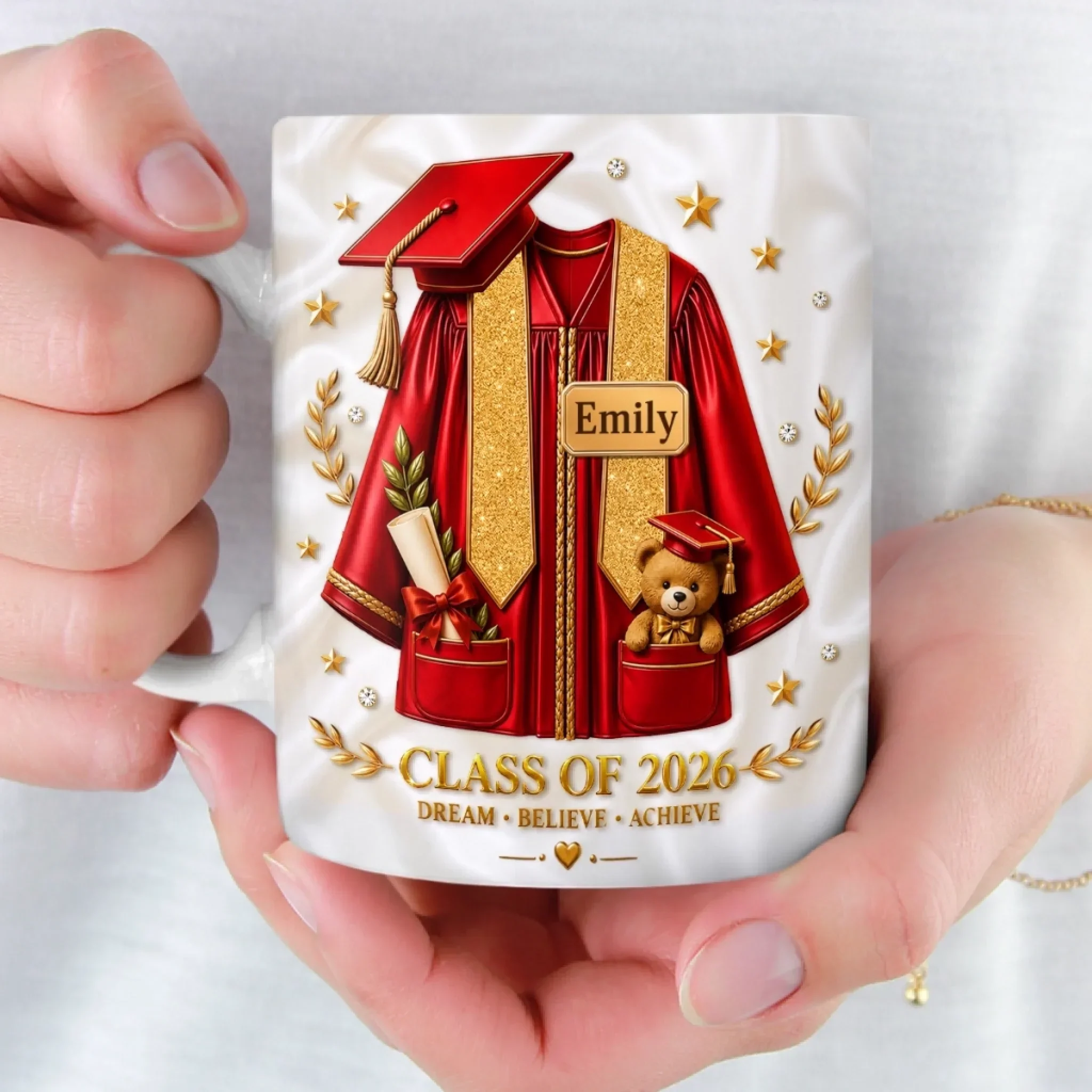 Graduation Senior Class Of 2026 - Personalized White Ceramic Mug - Gifts For Graduates - Image 5