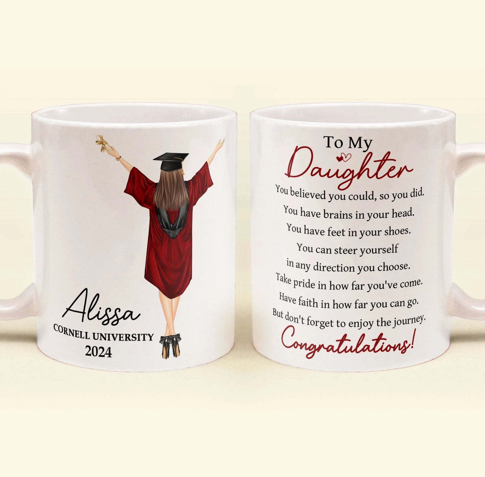 Graduation You Believed You Could So You Did - Personalized Mug - GR4 PT - Image 2
