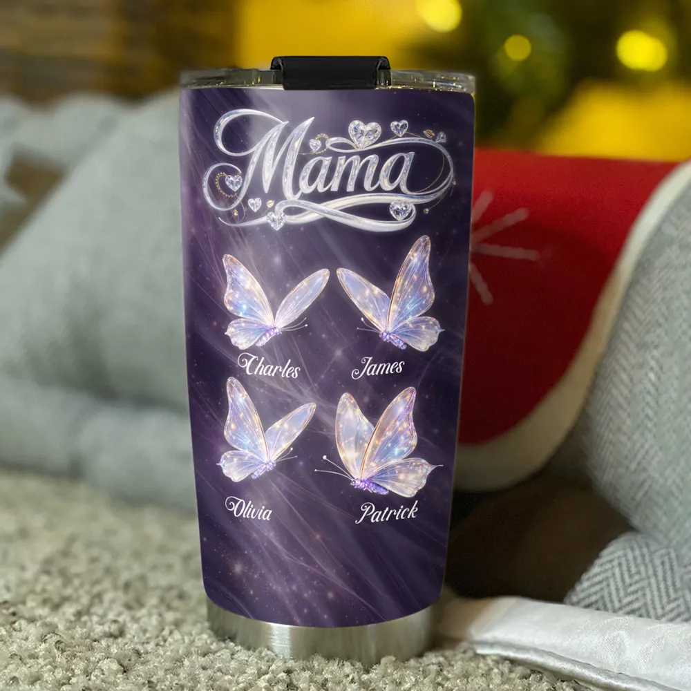 Grandma Love Her Grandkids - Personalized Tumbler - Gift For Mom, Grandma HN02 - Image 5