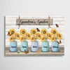 Grandma‘s Garden Sunflower Vase - Personalized Canvas Poster - Gift For Mom, Grandma HN02 - Image 4