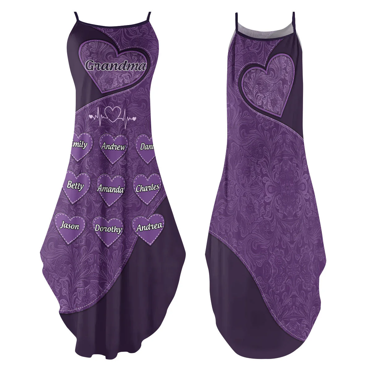 Grandma's Little Sweethearts - Personalized Maxi Dress - Image 2