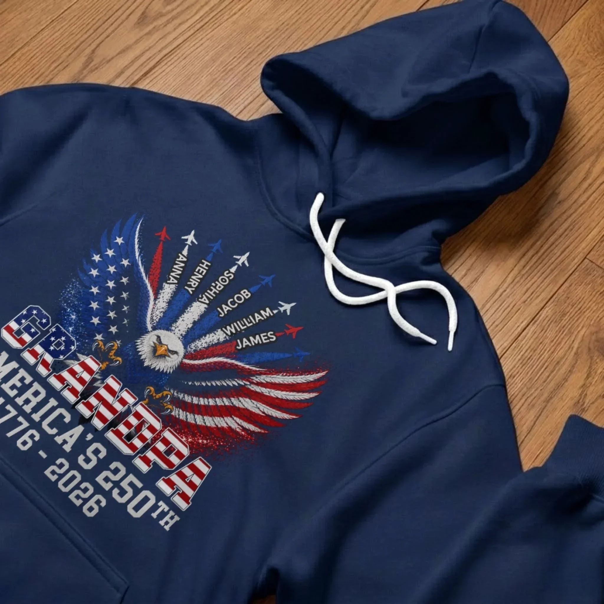 Grandpa America's 250th Anniversary - Personalized Shirt - Patriotic Gift For Dad - Image 5