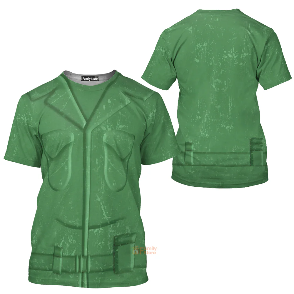 Green Army Toy Story Costume - 3D Tshirt - Image 2