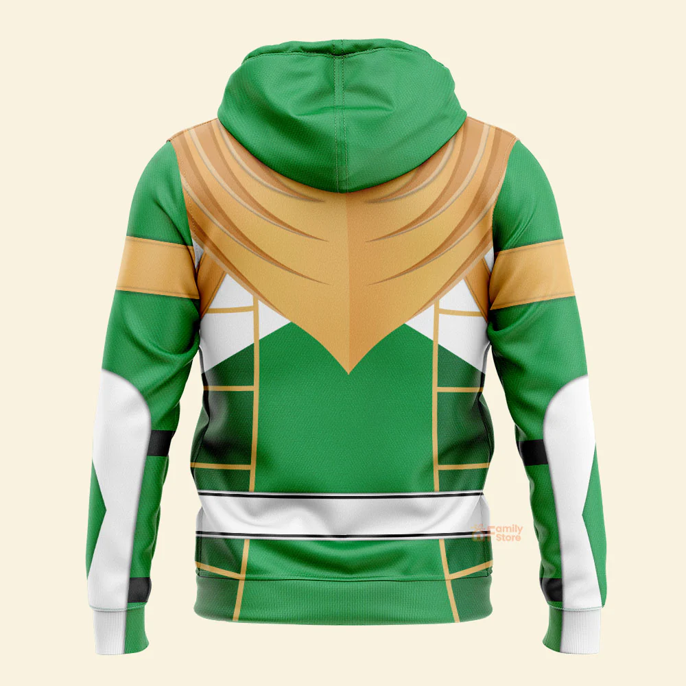 Green Ranger Dragon Shield Mighty Morphin Cosplay - Hoodie Set, Sweatshirt, Sweatpants PRHS96 - Image 3