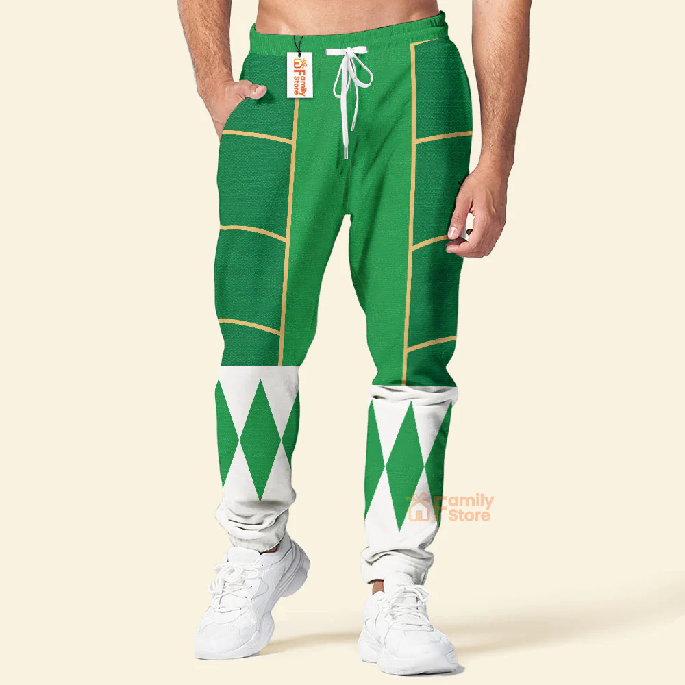 Green Ranger Dragon Shield Mighty Morphin Cosplay - Hoodie Set, Sweatshirt, Sweatpants PRHS96 - Image 9