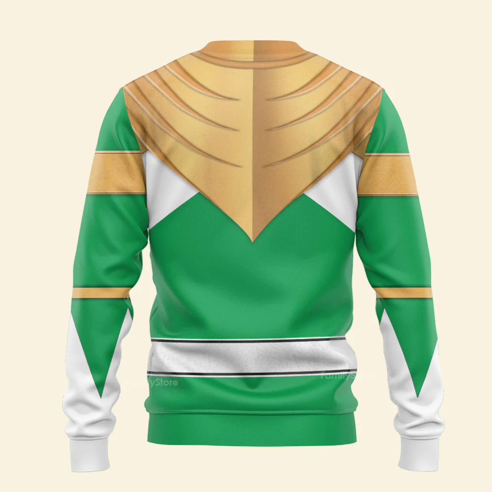 Green Ranger Dragon Shield  Mighty Morphin Power Ranger - Hoodie Set, Sweatshirt, Sweatpants PRHS23 - Image 7
