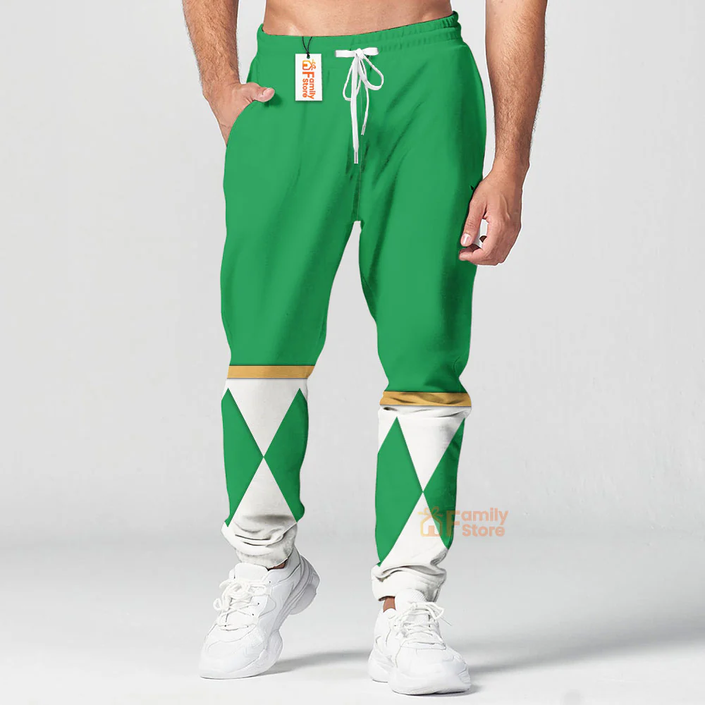 Green Ranger Dragon Shield  Mighty Morphin Power Ranger - Hoodie Set, Sweatshirt, Sweatpants PRHS23 - Image 9