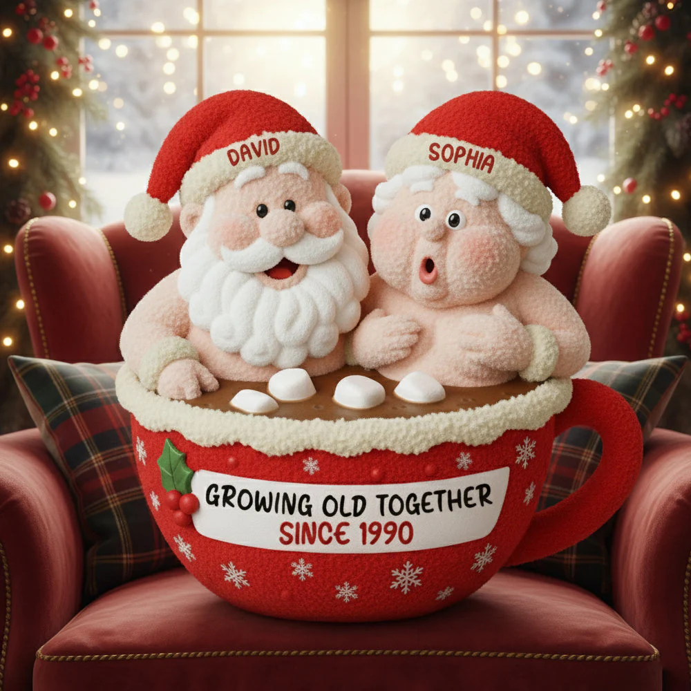 Growing Old Together - Personalized Custom Shape Pillow - Christmas Gift For Old Couple HH01 - Image 2
