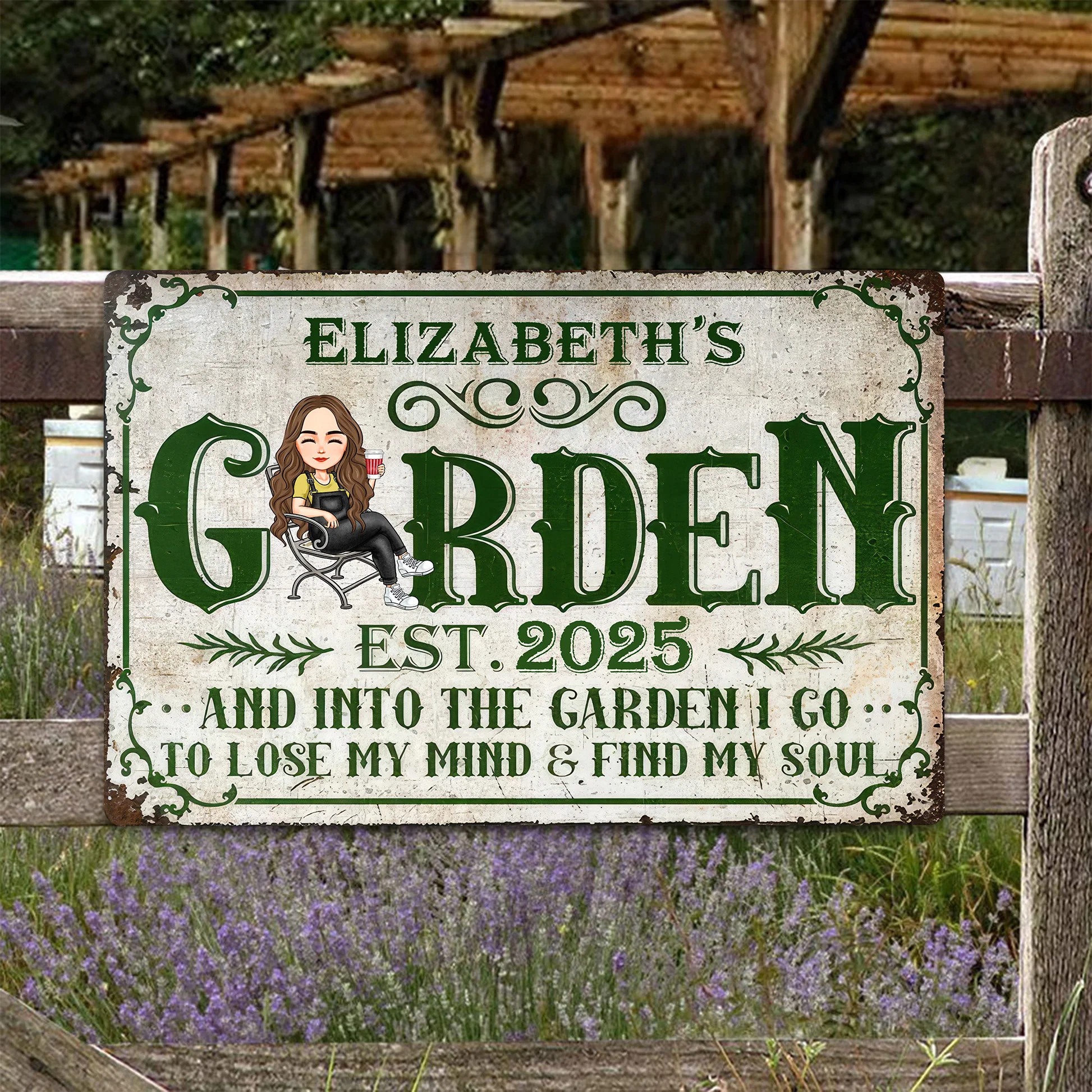 Grown With Love Gardening - Personalized Metal Sign - Gift For Mom, Mother's Day, Gardening Lovers | GR21 NA94 - Image 2