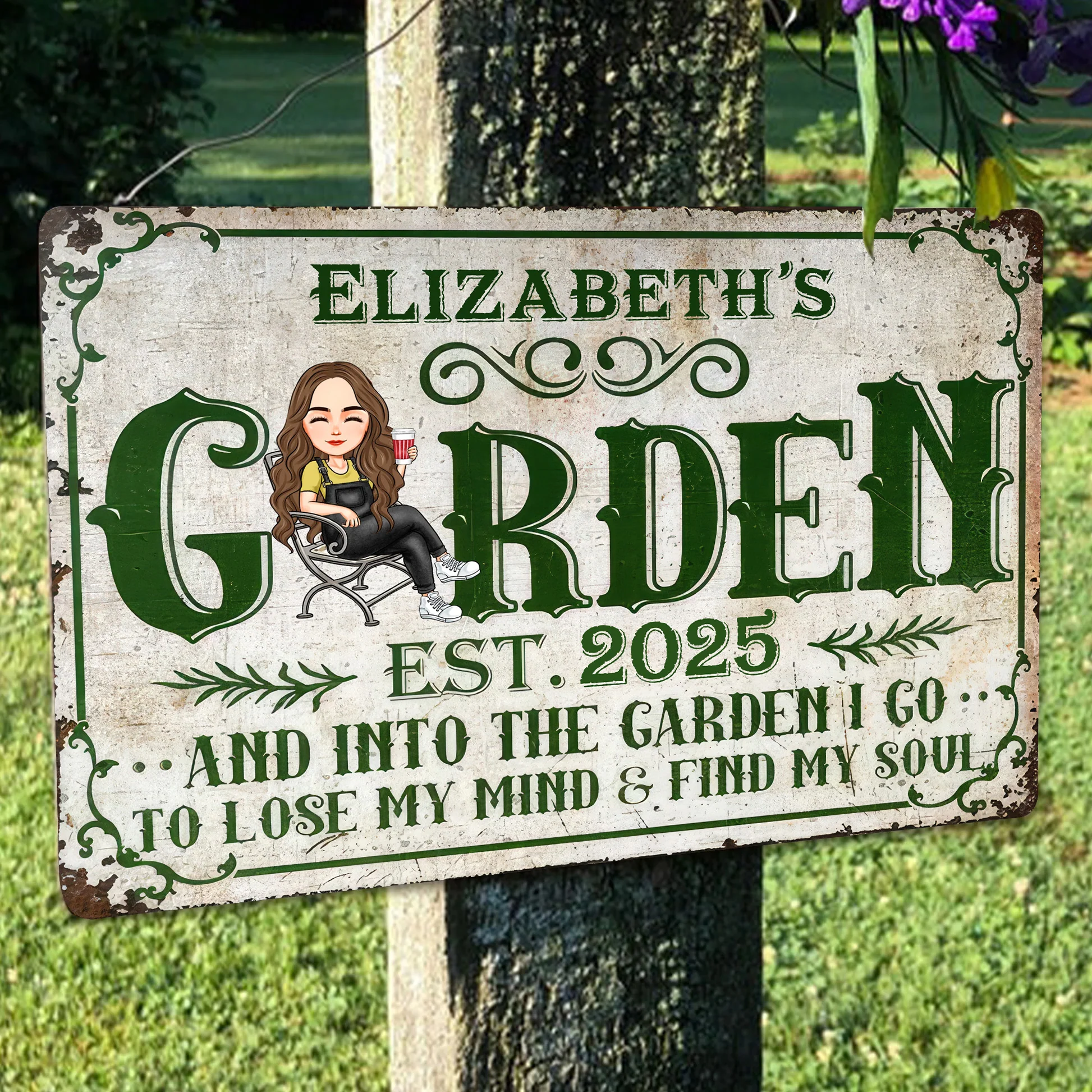 Grown With Love Gardening - Personalized Metal Sign - Gift For Mom, Mother's Day, Gardening Lovers | GR21 NA94 - Image 3