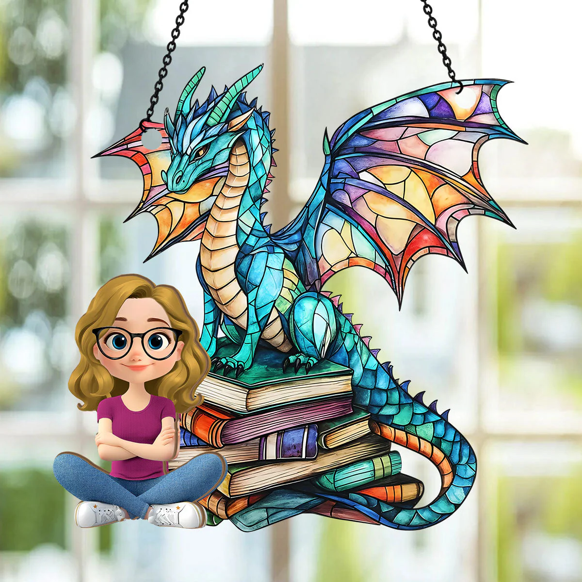 Guardian Of The Banned - Personalized Window Hanging Suncatcher | CLP15.Ver1