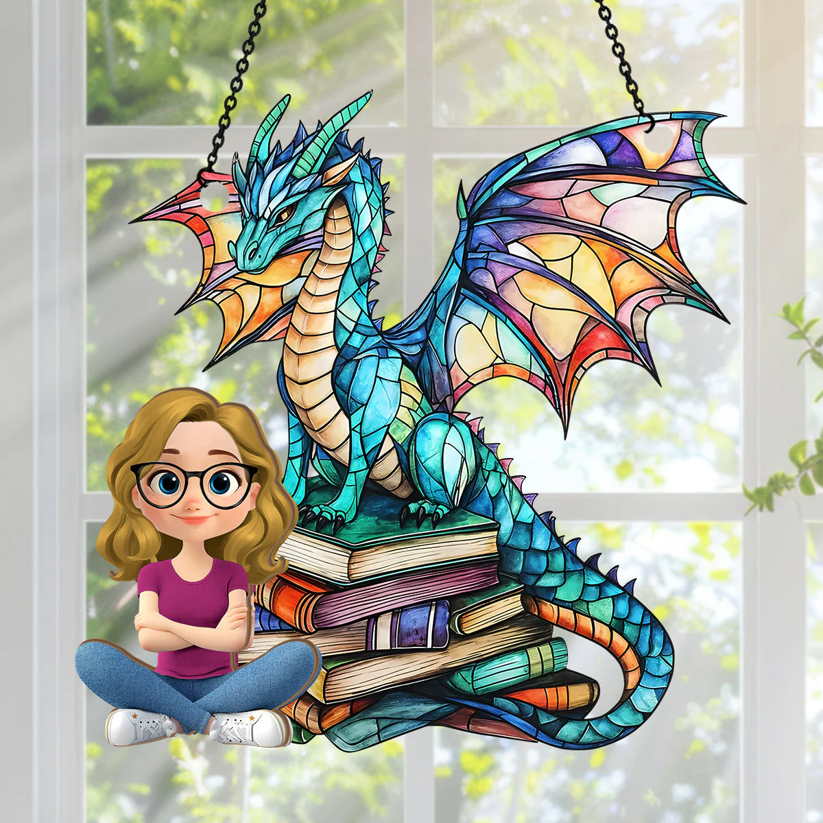 Guardian Of The Banned - Personalized Window Hanging Suncatcher | CLP15.Ver1 - Image 2