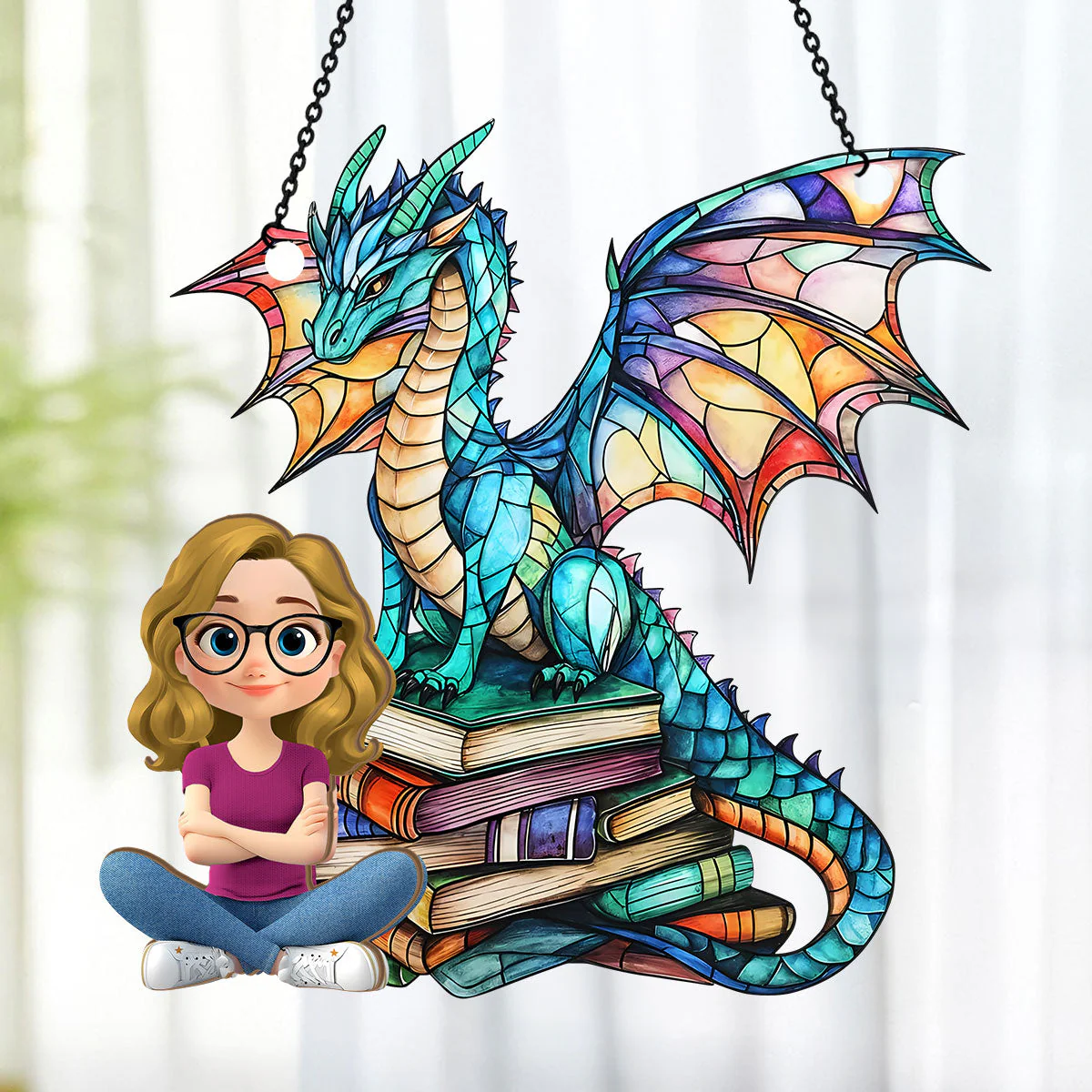 Guardian Of The Banned - Personalized Window Hanging Suncatcher | CLP15.Ver1 - Image 4