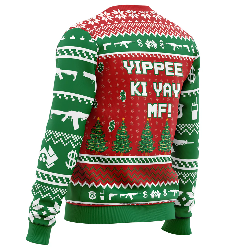 Hans Gruber Fall Nakatomi Plaza - Ugly Christmas Sweater - Funny Gifts | HH01 - Image 3