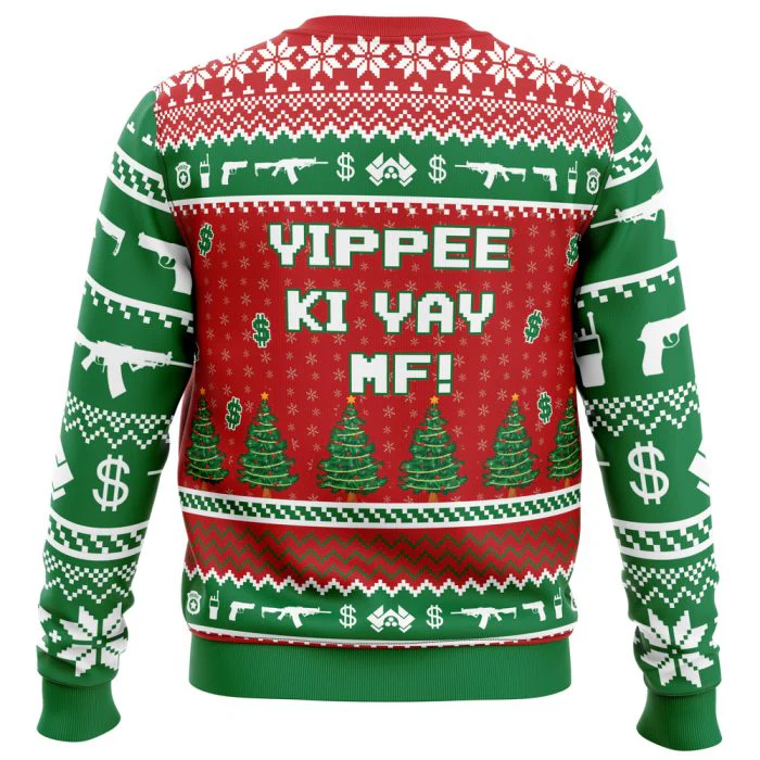 Hans Gruber Fall Nakatomi Plaza - Ugly Christmas Sweater - Funny Gifts | HH01 - Image 4