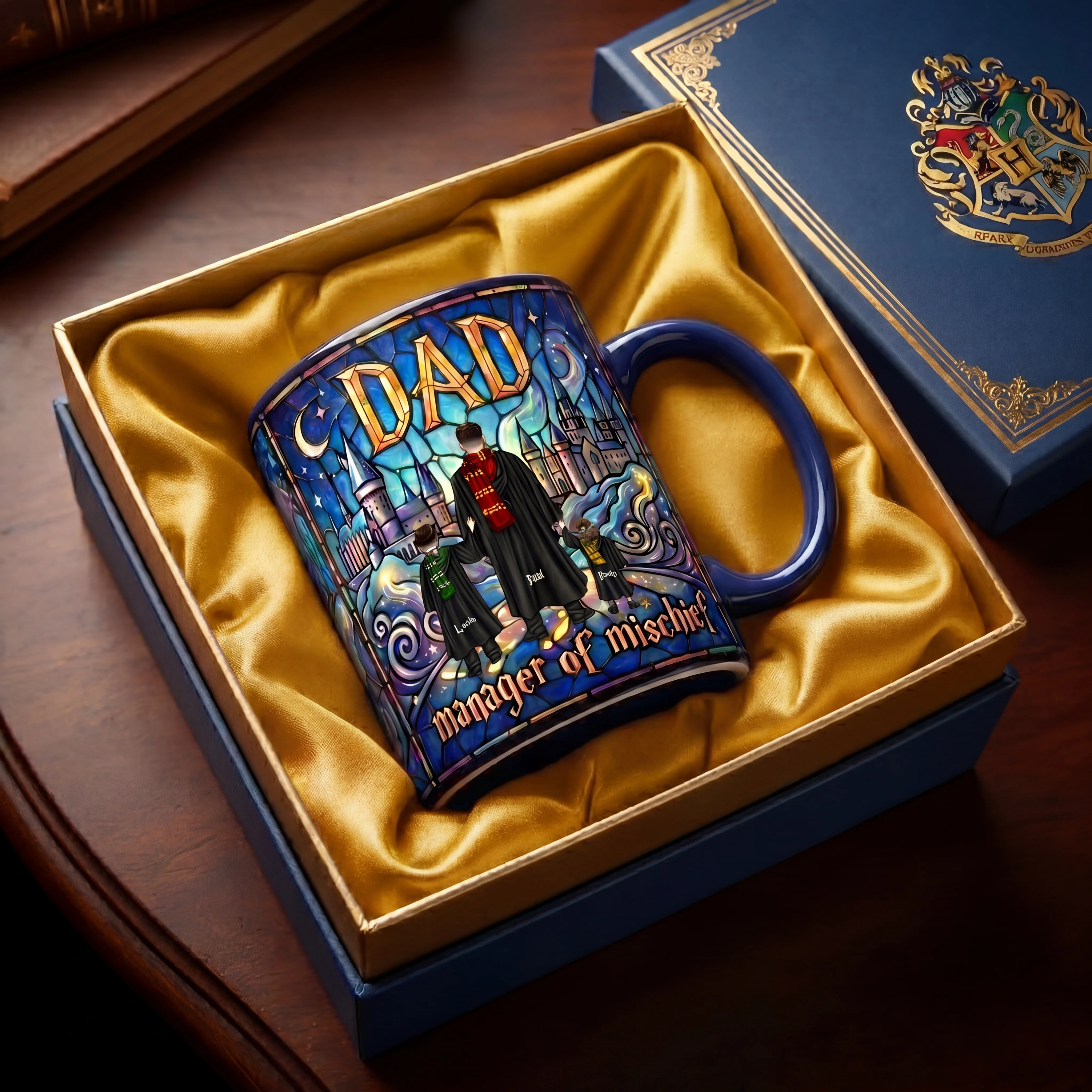 HaPo Dad Manager Of Mischief - Personalized Accent Mug - Gift For Dad - Image 4