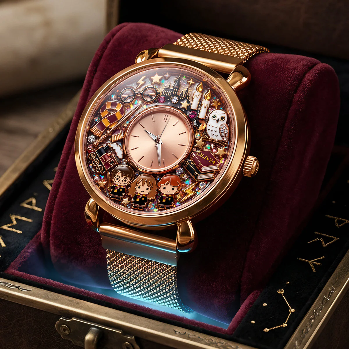 HaPo Wizard And Witch Characters - Personalized Women Hand Watch - Gift For Her, Movie Fans - Image 2