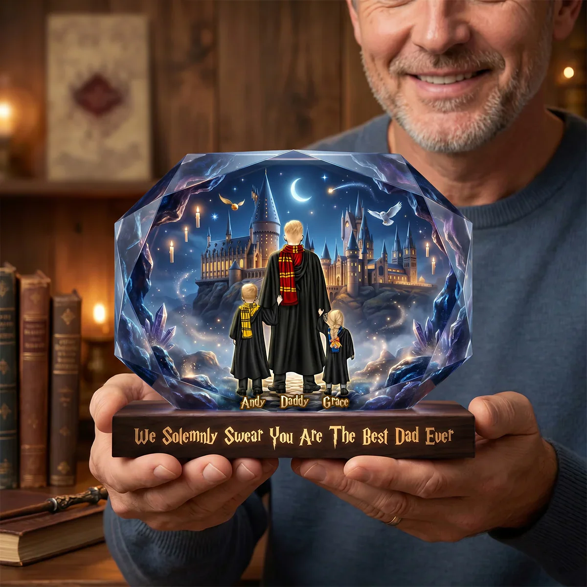 HaPo You Are The Best Dad Ever - Personalized Acrylic Plaque - Gift For Dad, Father's Day - Image 2