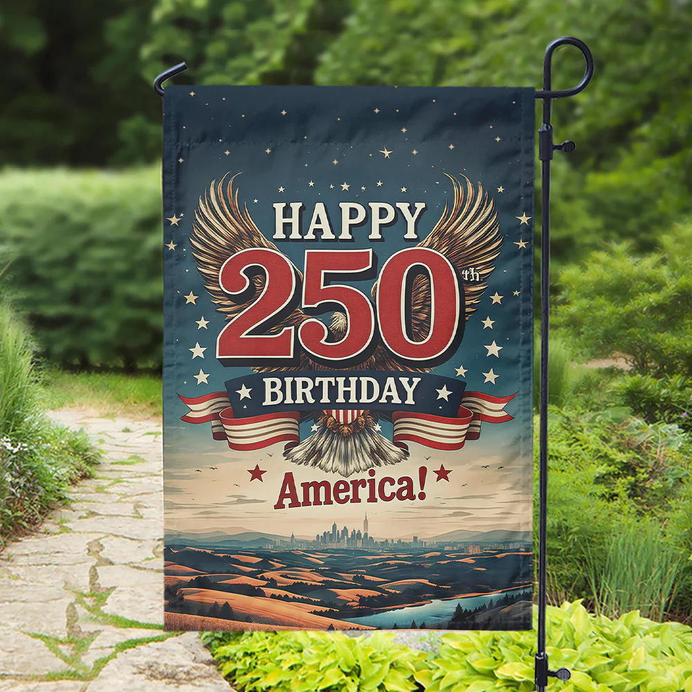 Happy 250 Birthday America Flag - Patriotic Gift For Family HN02 - Image 2