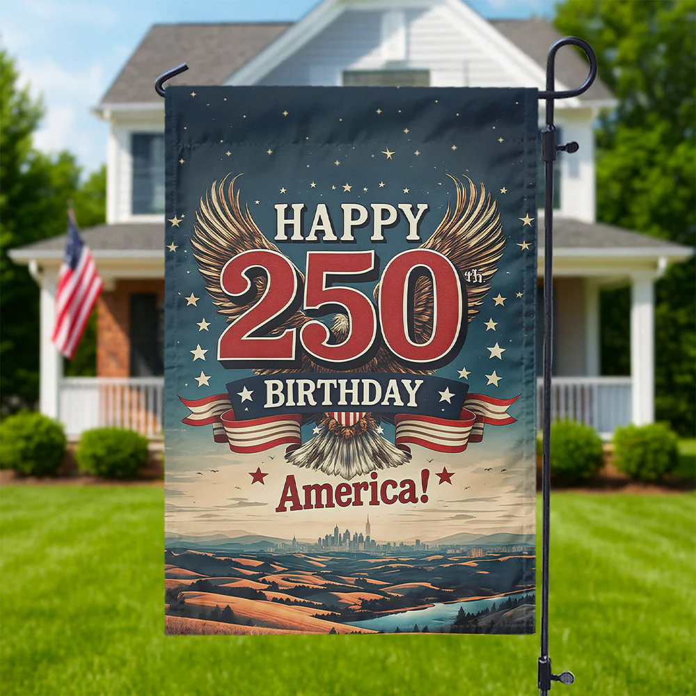 Happy 250 Birthday America Flag - Patriotic Gift For Family HN02 - Image 3
