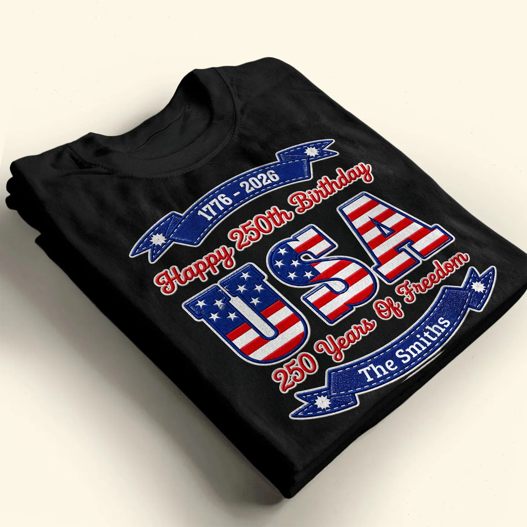 Happy Birthday USA 250 Years Of Freedom - Personalized Shirt - Gift For Patriotic Family - Image 9
