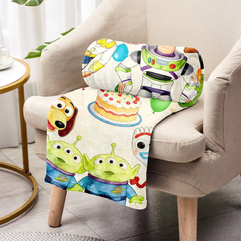 Happy Birthday With Cowboy Story - Personalized Blanket - Gift For Kids - DSNY HH01 - Image 3