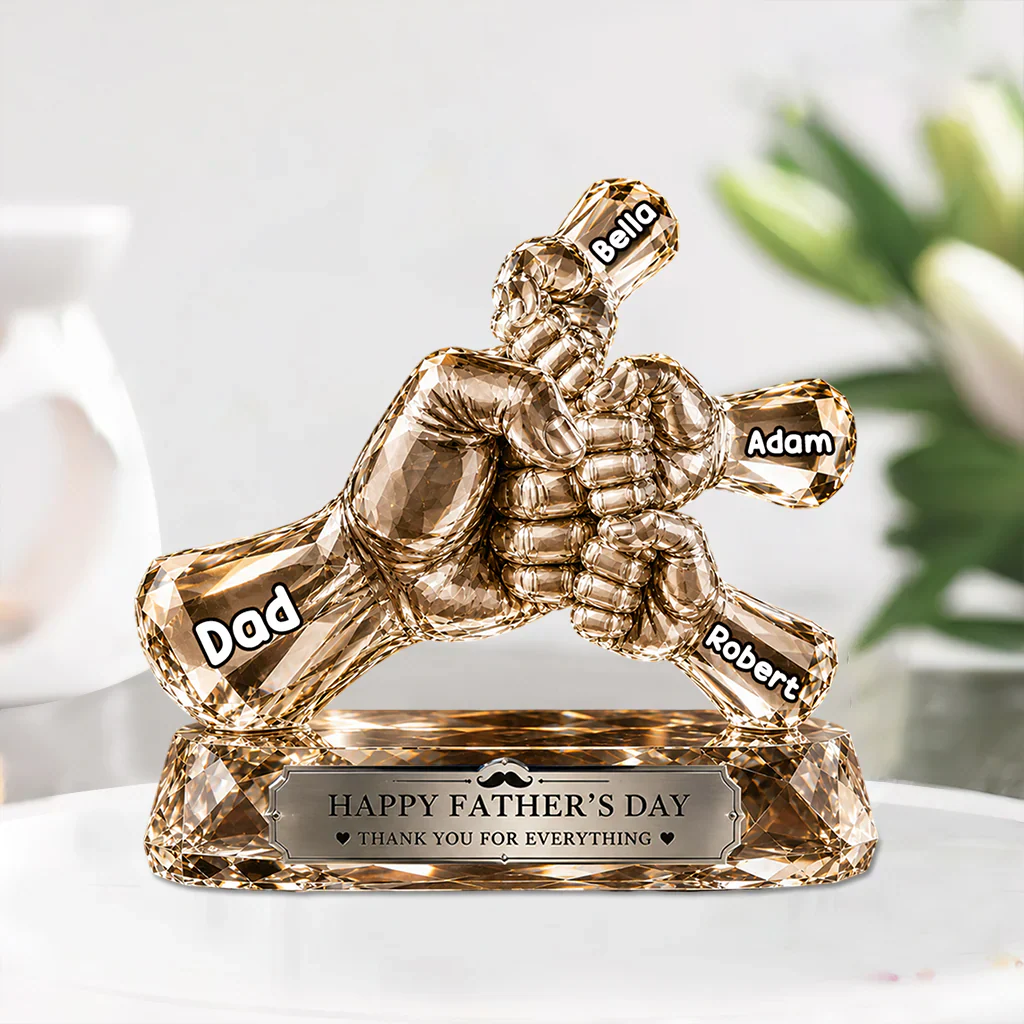Happy Father's Day - Personalized Acrylic Plaque - Gift For Father's Day - Image 3
