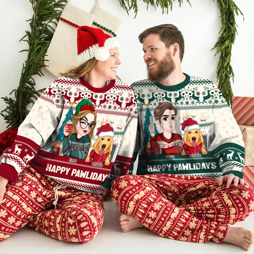 Happy Pawlidays To You - Personalized Ugly Sweater - Christmas Gifts For Pet Owners, Pet Lovers | CLP09 CLGOD04 HH01 - Image 5