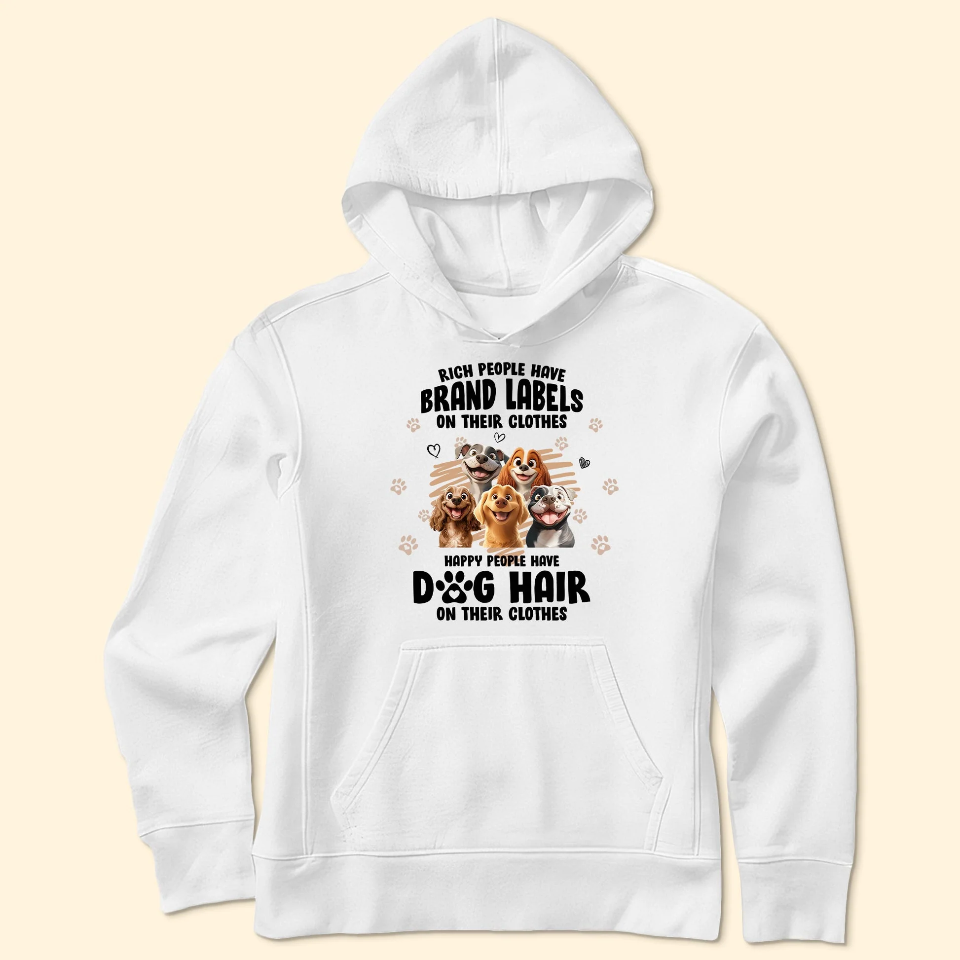 Happy People Have Dog Hair On Their Clothes Cartoon Dog - Personalized Shirt - Gift for Pet Owners, Pet Lovers, Dog Mom | CLP15. Ver4 NH96 - Image 4