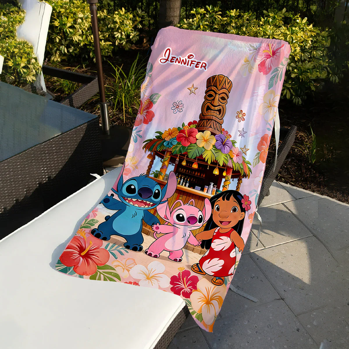 Happy Summer With Sti And Friends - Personalized Beach Towel - Gift For Fan Movies HH01 - Image 4