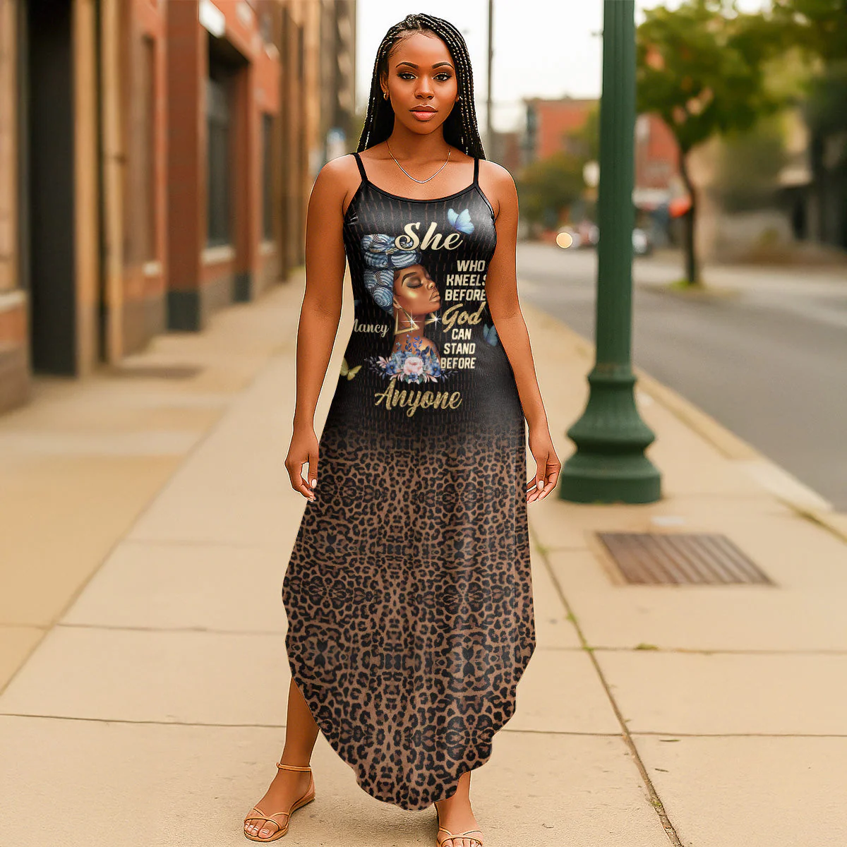 HD95 | Kneels Before God Stand Before Anyone - Personalized Maxi Dress - Gift For Women - Image 6