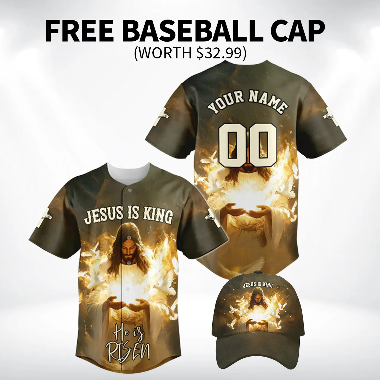 He Is Risen Baseball Jersey Bundle