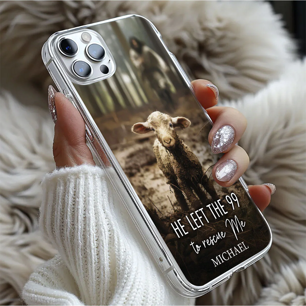 He Left The 99 To Rescue Me - Personalized Phone Case TD118 - Image 9