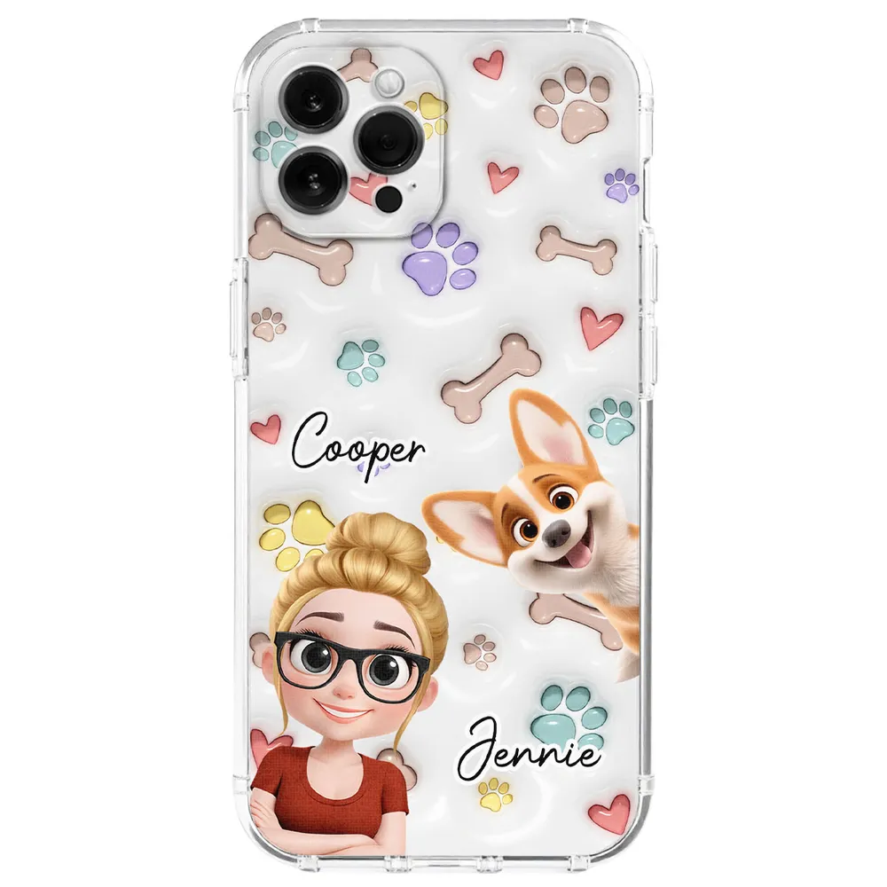Her Baby Lovely Dogs - Personalized Phone Case - Gift for Pet Owners, Cat Lovers, Cat Mom HH01