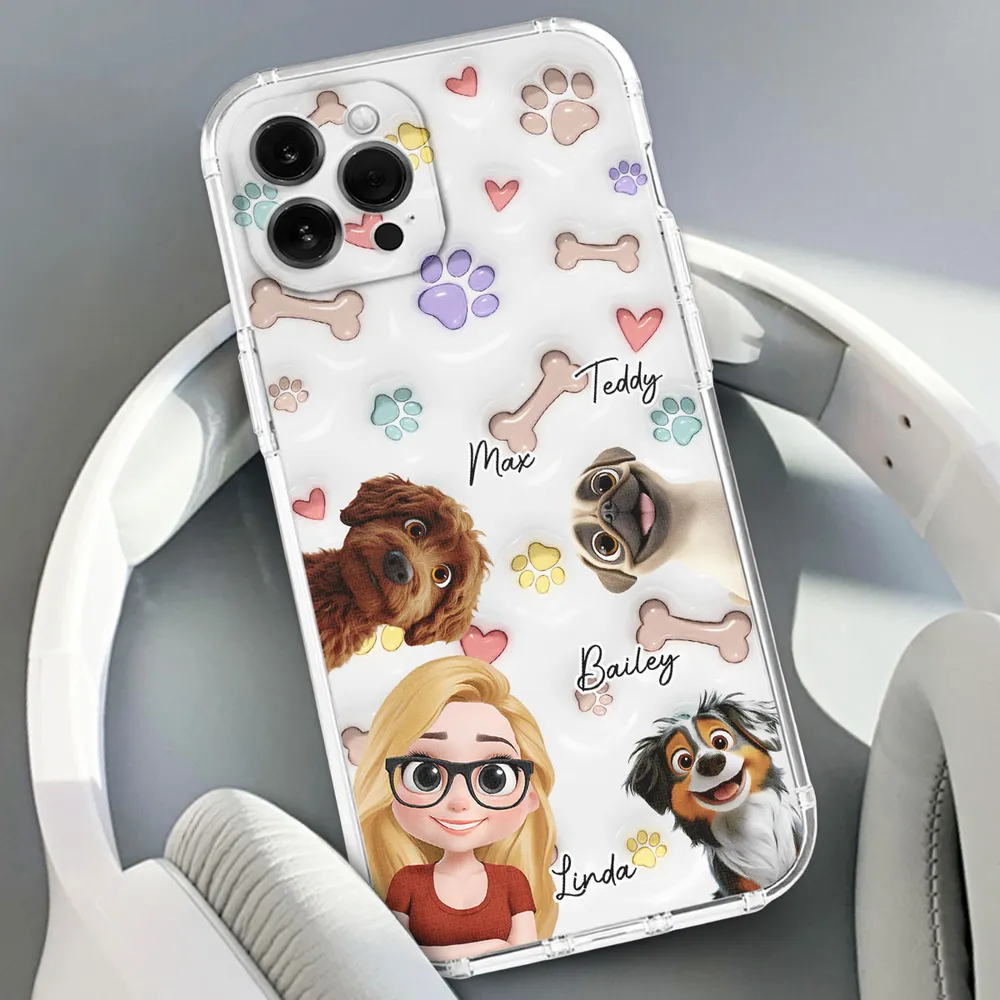 Her Baby Lovely Dogs - Personalized Phone Case - Gift for Pet Owners, Cat Lovers, Cat Mom HH01 - Image 3