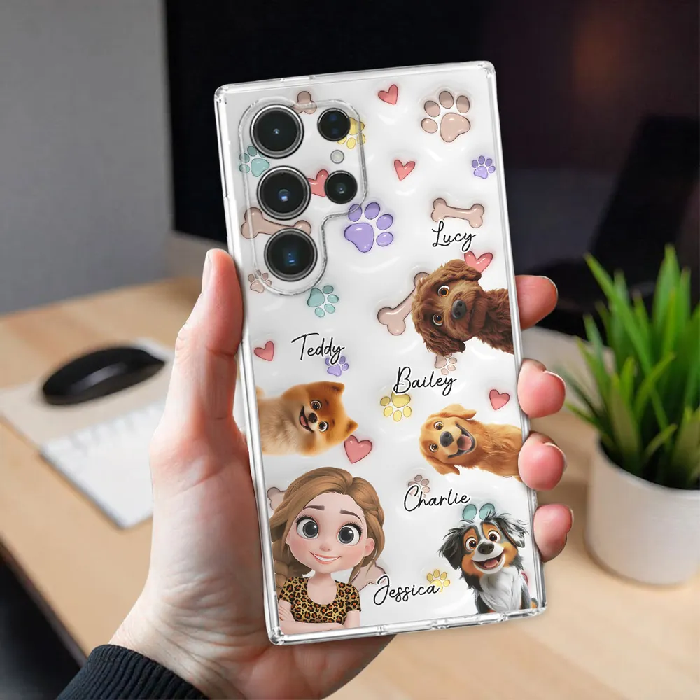 Her Baby Lovely Dogs - Personalized Phone Case - Gift for Pet Owners, Cat Lovers, Cat Mom HH01 - Image 4
