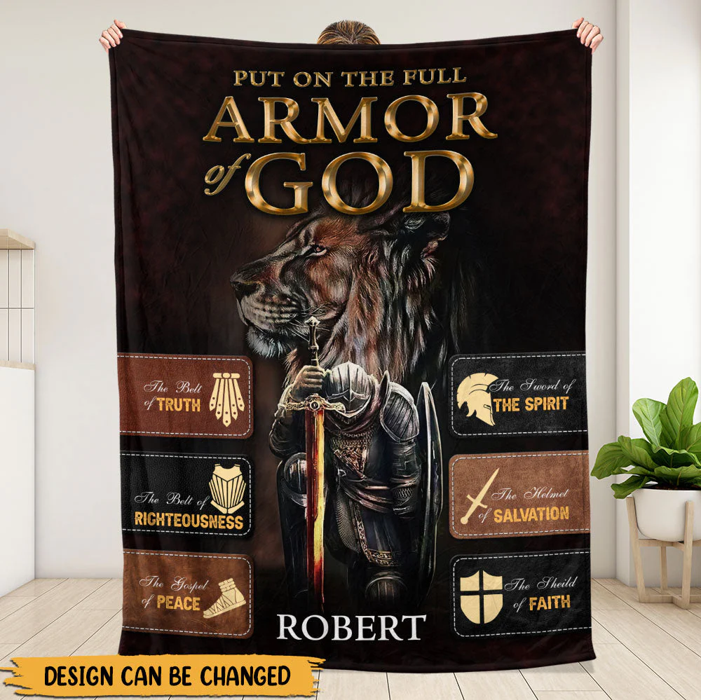 Armor Blanket - Personalized Blanket - Gift For Him - Image 4