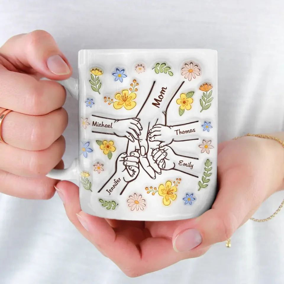 Hold Me Tight, Keep Me Safe - Personalized Mug - Gift For Mom, Mother's Day | HN02 - Image 3