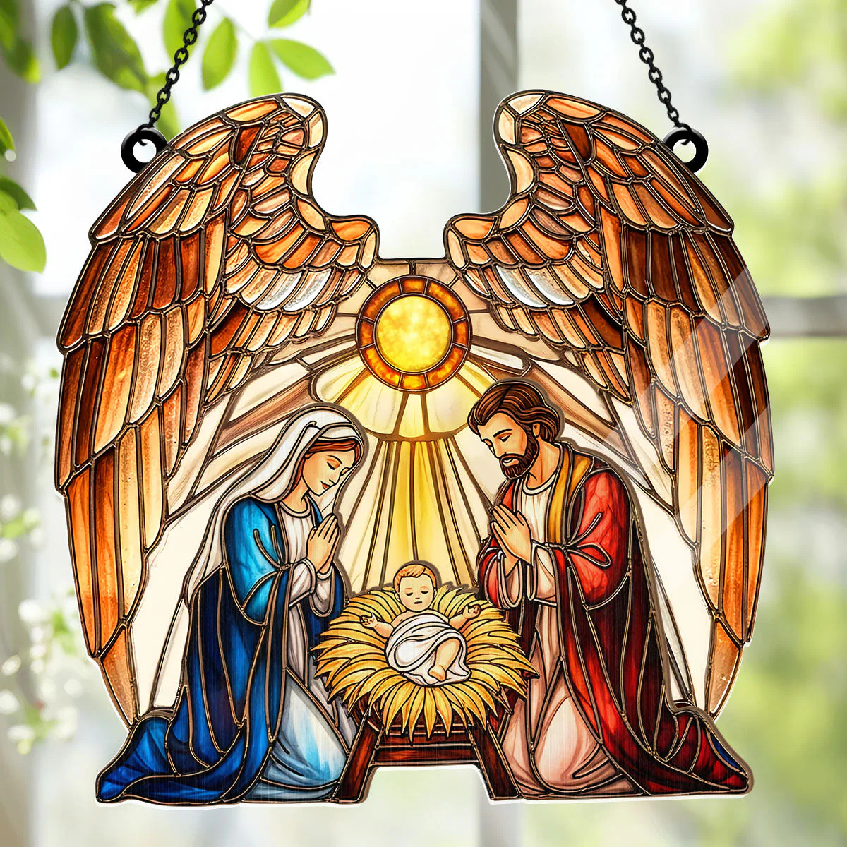Holy Family - Window Hanging Suncatcher - Gift For Christmas TD118 - Image 4