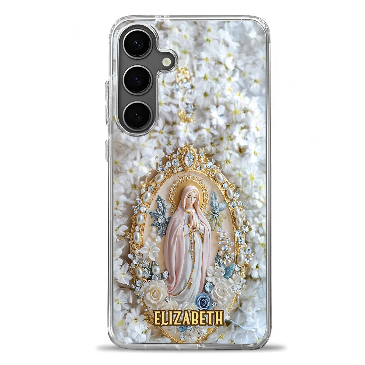 Holy Grace Virgin Mary - Personalized Phone Case TD118 - Image 2