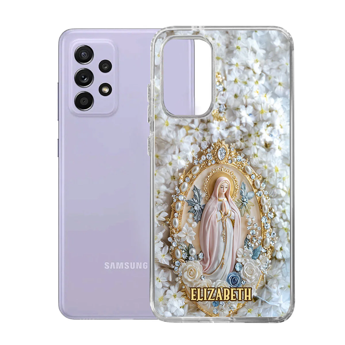 Holy Grace Virgin Mary - Personalized Phone Case TD118 - Image 6