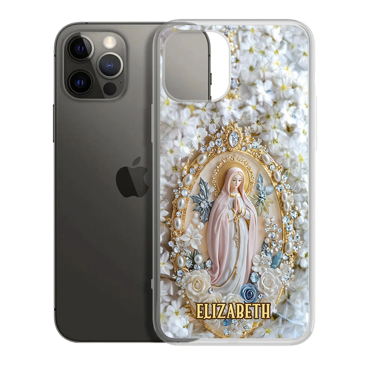Holy Grace Virgin Mary - Personalized Phone Case TD118 - Image 7