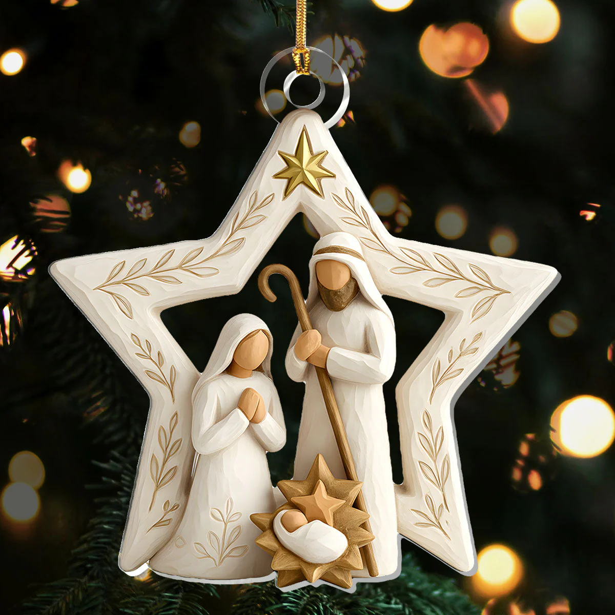 Holy Night Star - Acrylic Ornament - Gift For Christmas TD118